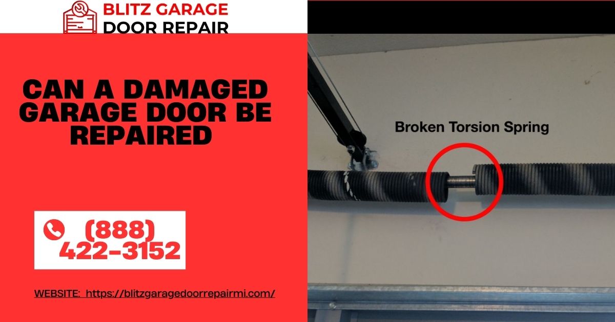 Can a Damaged Garage Door Be Repaired?